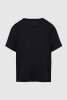 Ds Damat Oversize Siyah Bisiklet Yaka %100 Pamuk T-Shirt