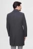 Ds Damat Regular Fit Antrasit Balıksırtı Kruvaze Palto