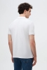 Ds Damat Regular Fit Beyaz %100 Pamuklu Uzun Ömürlü Kıvrılmaz Polo Yaka Nakışlı T-Shirt