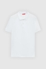 Ds Damat Regular Fit Beyaz %100 Pamuklu Uzun Ömürlü Kıvrılmaz Polo Yaka Nakışlı T-Shirt