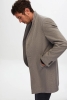 Ds Damat Regular Fit Gri Mono Yaka Kaşe Kaban