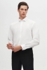 Ds Damat Slim Fit Beyaz Klasik Kravatlık Uzun Kol Kolay Ütülenebilir Gömlek