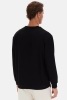 Twn Relaxed Fit Siyah Düz Sweatshirt