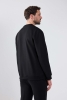 Twn Relaxed Fit Siyah Nakışlı Sweatshirt