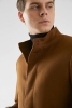 Twn Slim Fit Camel Palto