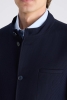 Twn Slim Fit Lacivert Armürlü Kumaş Ceket