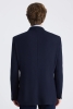 Twn Slim Fit Lacivert Armürlü Kumaş Ceket