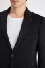 Twn Slim Fit Siyah Armürlü Kumaş Ceket