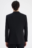 Twn Slim Fit Siyah Armürlü Kumaş Ceket